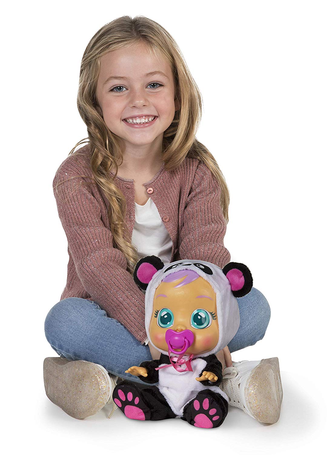 Интерактивная кукла - Плачущий младенец Crybabies – Pandy, 31 см  